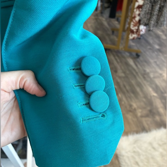 Bally Switzerland teal blazer size small - Picture 3 of 4